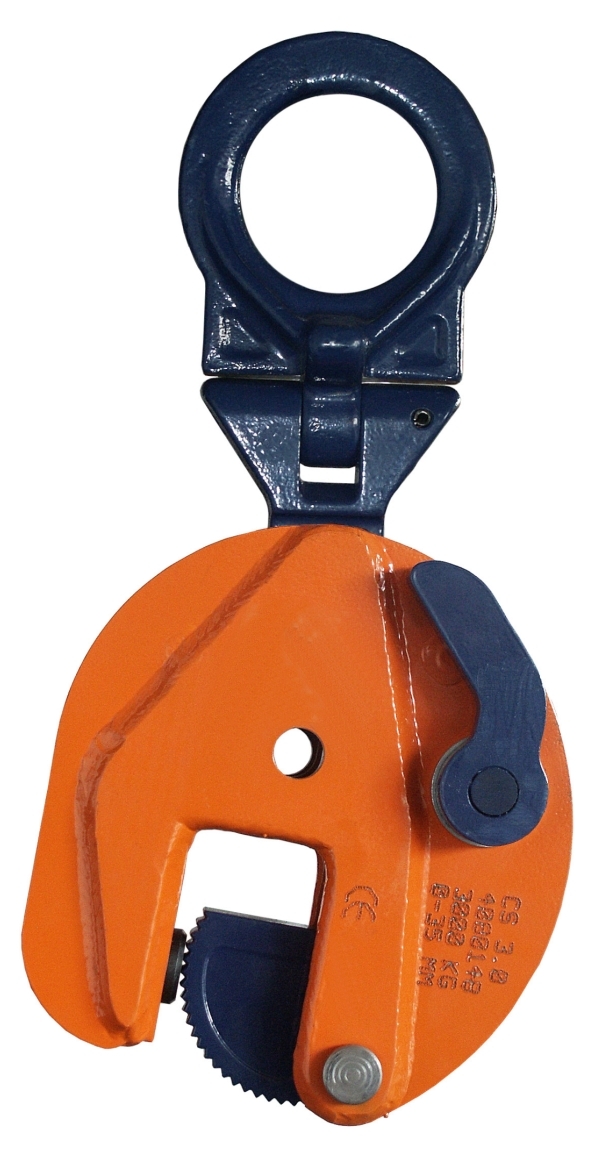 Vertikal-Blechgreifer mit Schwenköse und Sicherheitsarretierung CU-H