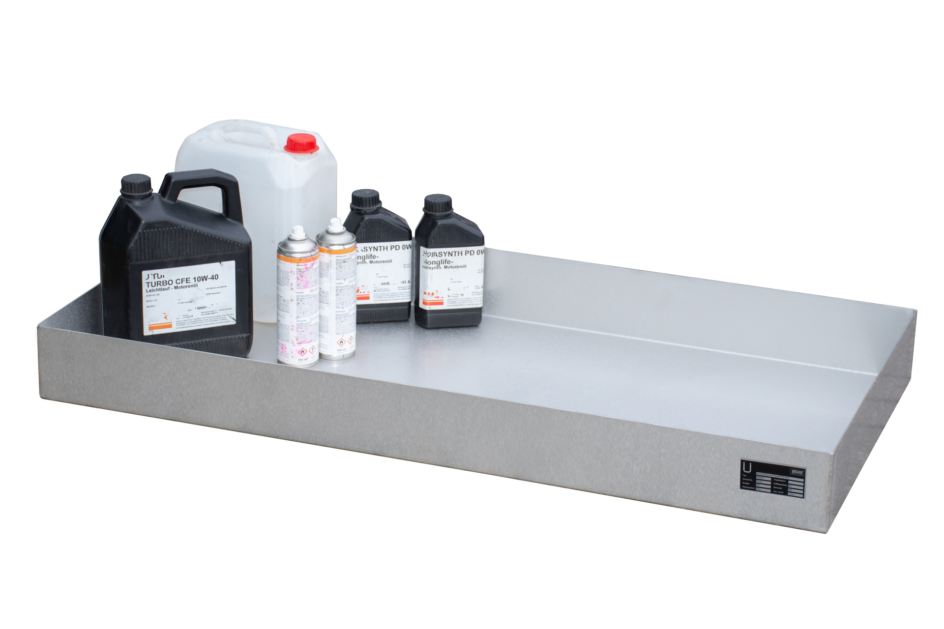 Kleingebindewanne für Paletten Typ KGW-P Edelstahl