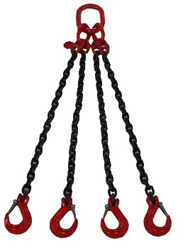 Kettengehänge 4 Strang / Anschlagketten 4 Strang