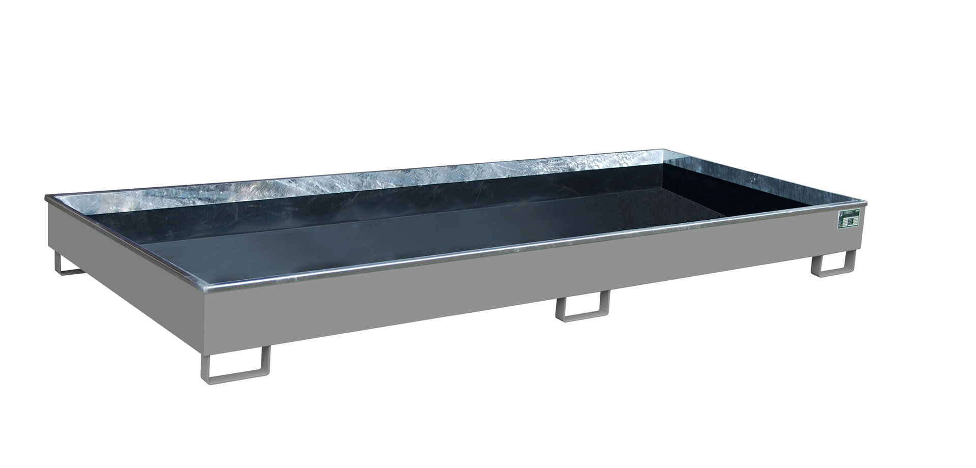 Regalwanne mit PE-Einsatz Typ RW PE RAL 7005 Mausgrau