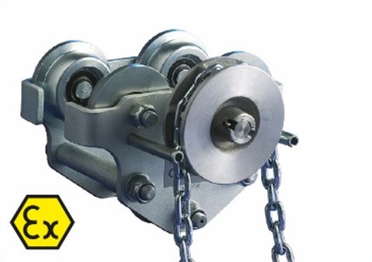 Haspelfahrwerk mit Ex-Schutz, verzinkt, ab 1000kg / 1t