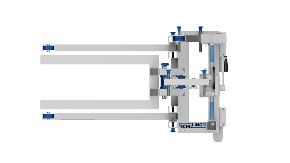 Alu-Multilift mit Hubgabel - von oben