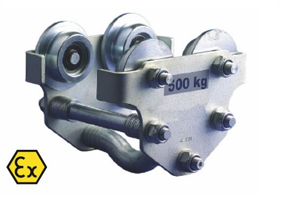 Rollfahrwerk mit Ex-Schutz, verzinkt