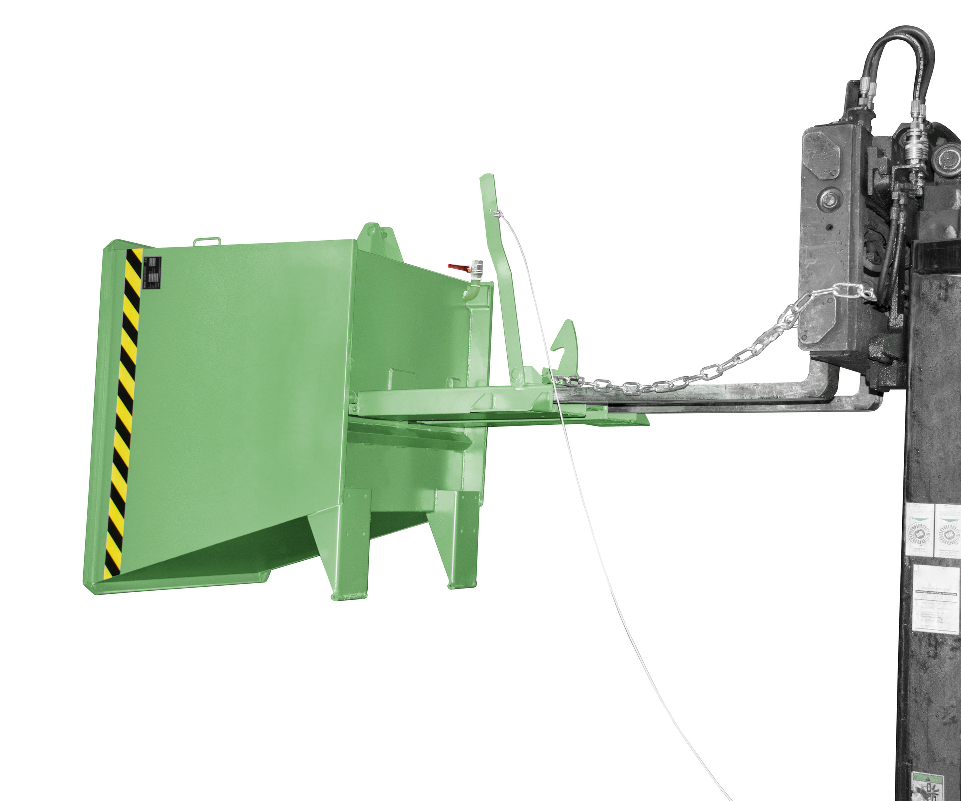 Spänebehälter Typ SGU-RZ RAL 6011 Resedagrün