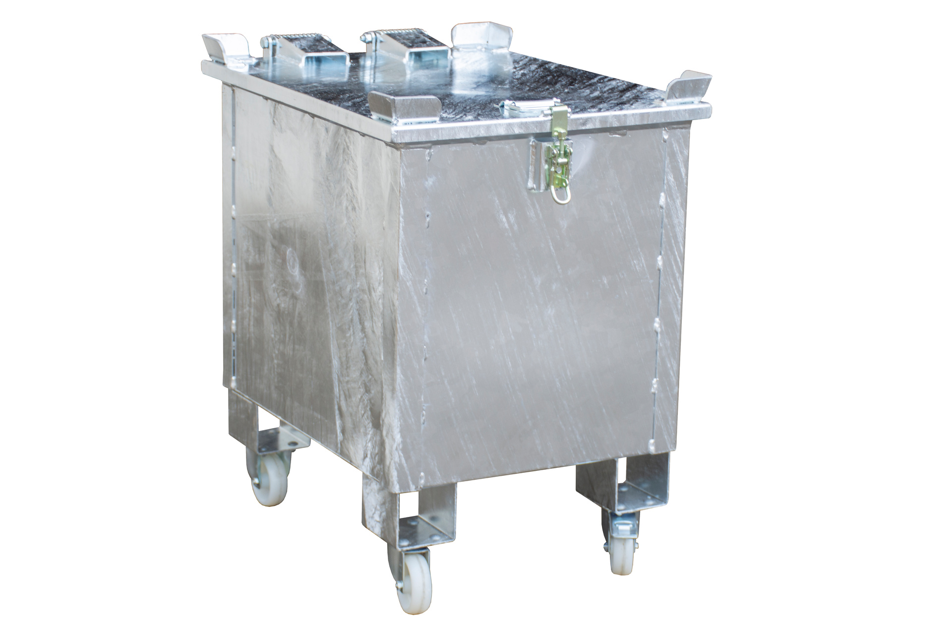 Lithium-Ionen Lagerbehälter Typ LIL feuerverzinkt mit Rollen (Zubehör)