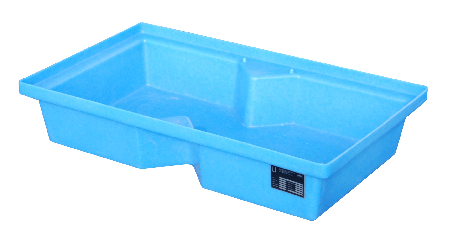 PE-Auffangwanne für Paletten Typ KWP-P PE blau