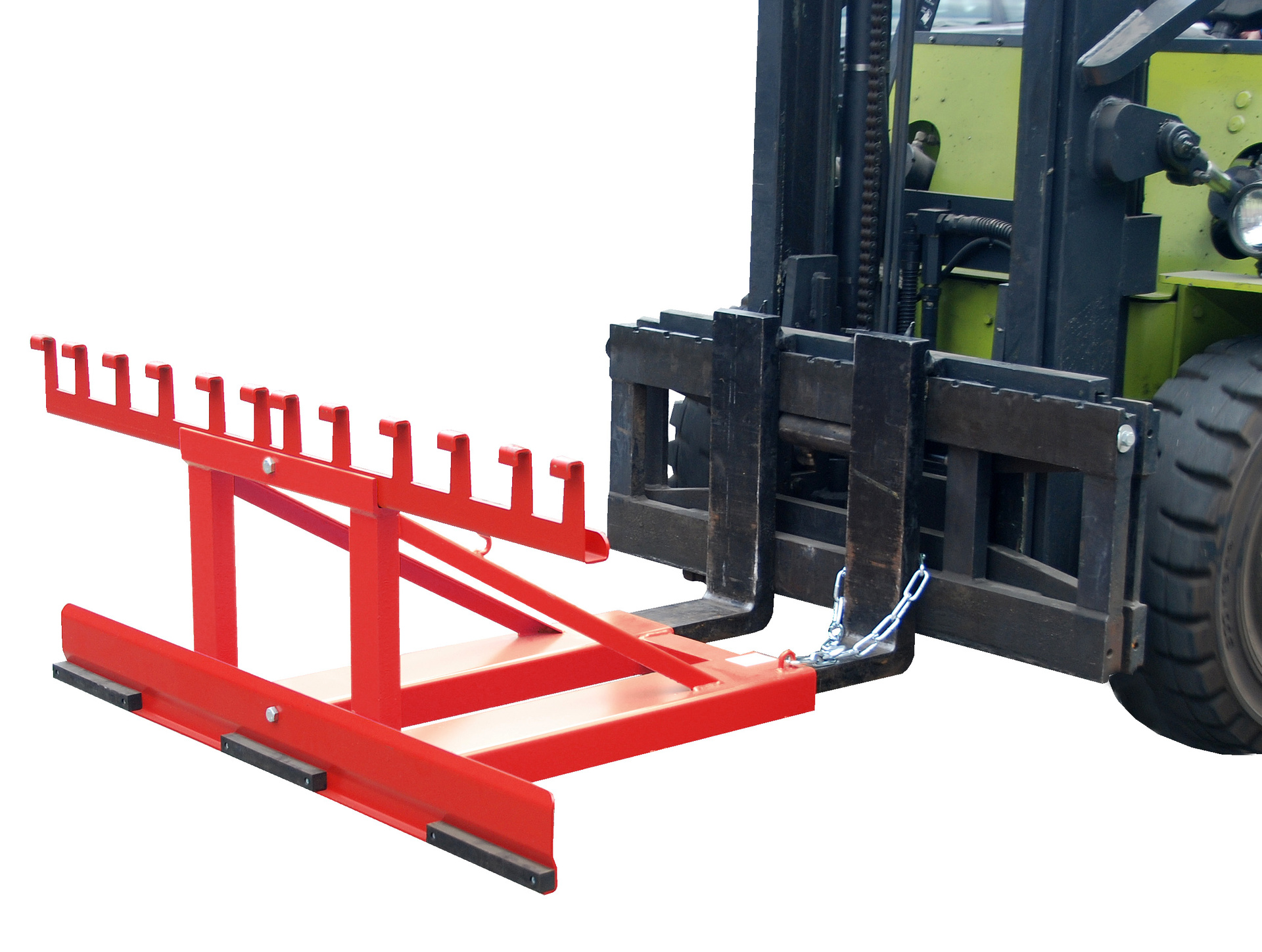 Mülltonnen-Heber Typ MH RAL 3000 Feuerrot