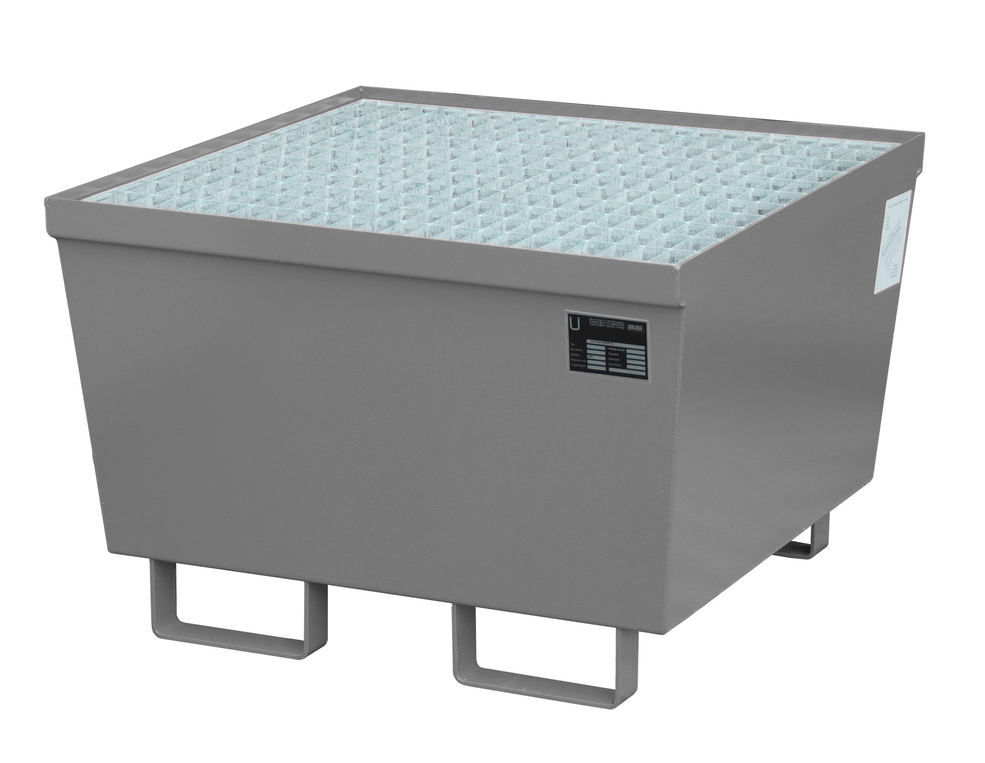 Auffangwanne Typ AM RAL 7005 Mausgrau