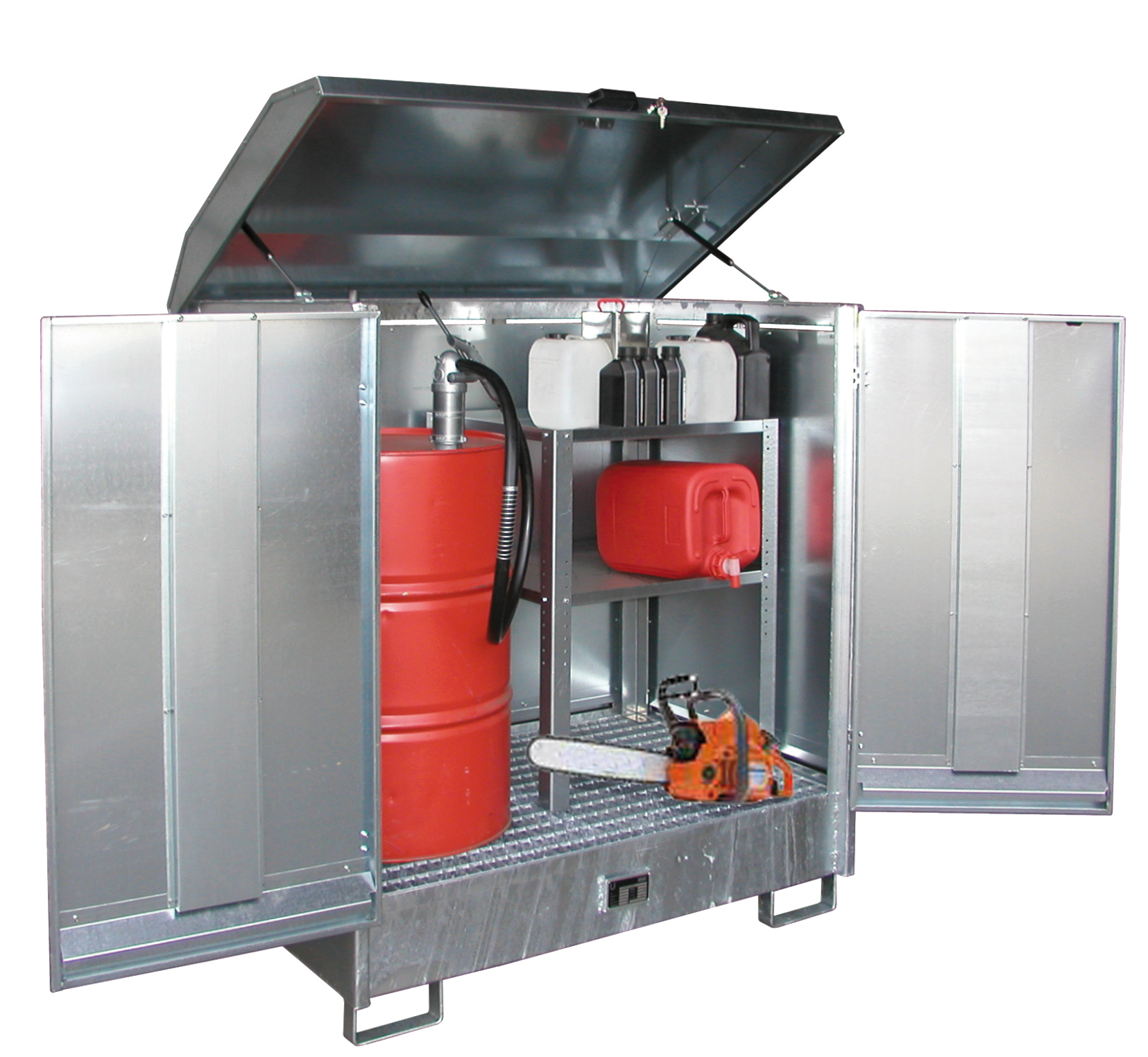 Gefahrstoff-Depot Typ GD-N verzinkt mit Zubehör