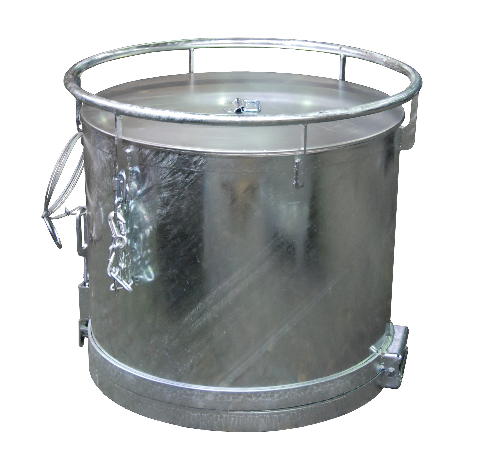 Rundbehälter Typ RB feuerverzinkt mit Deckel (Zubehör)