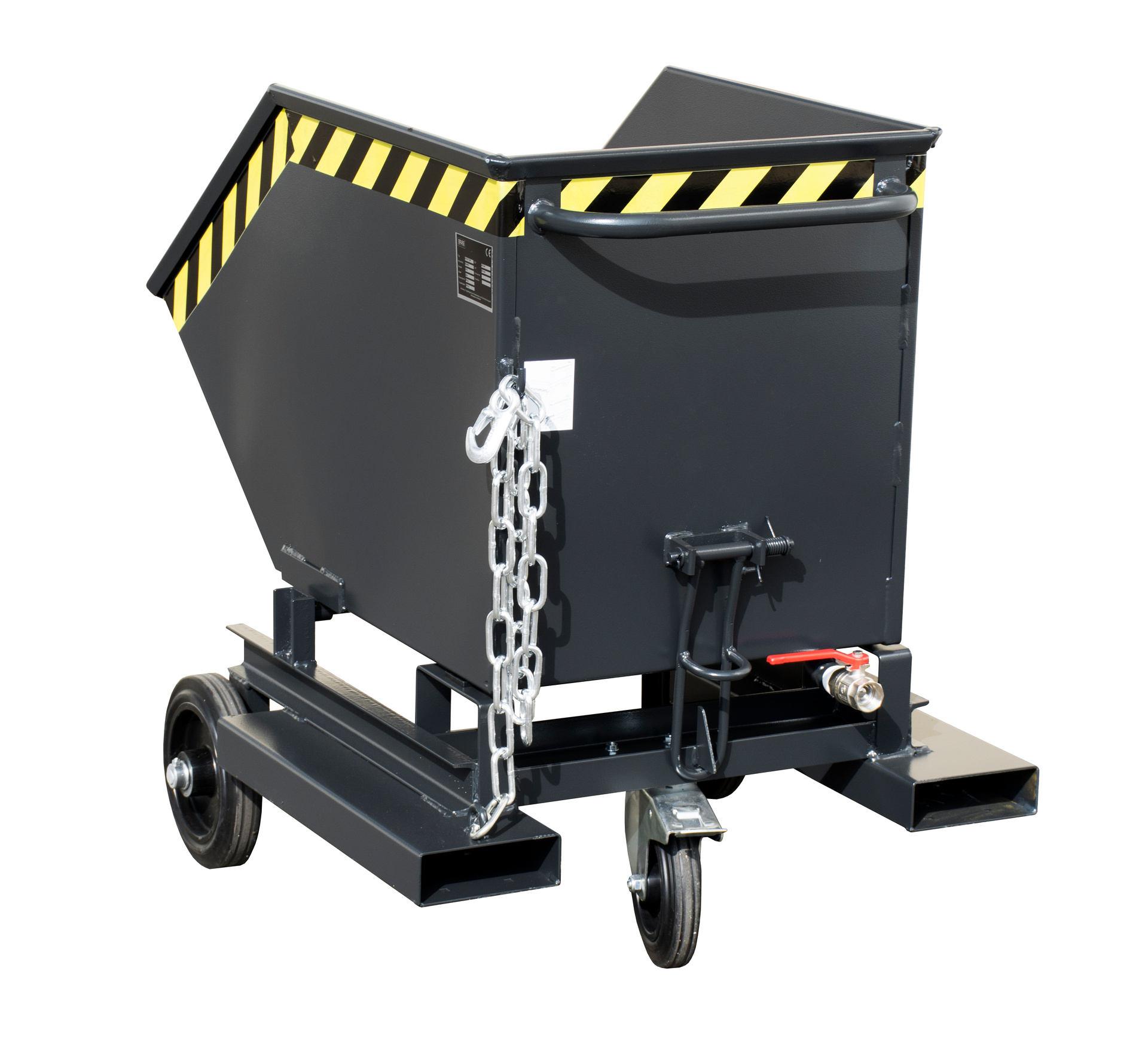 Späne-Kastenwagen Typ SKW-ET RAL 7021 Schwarzgrau