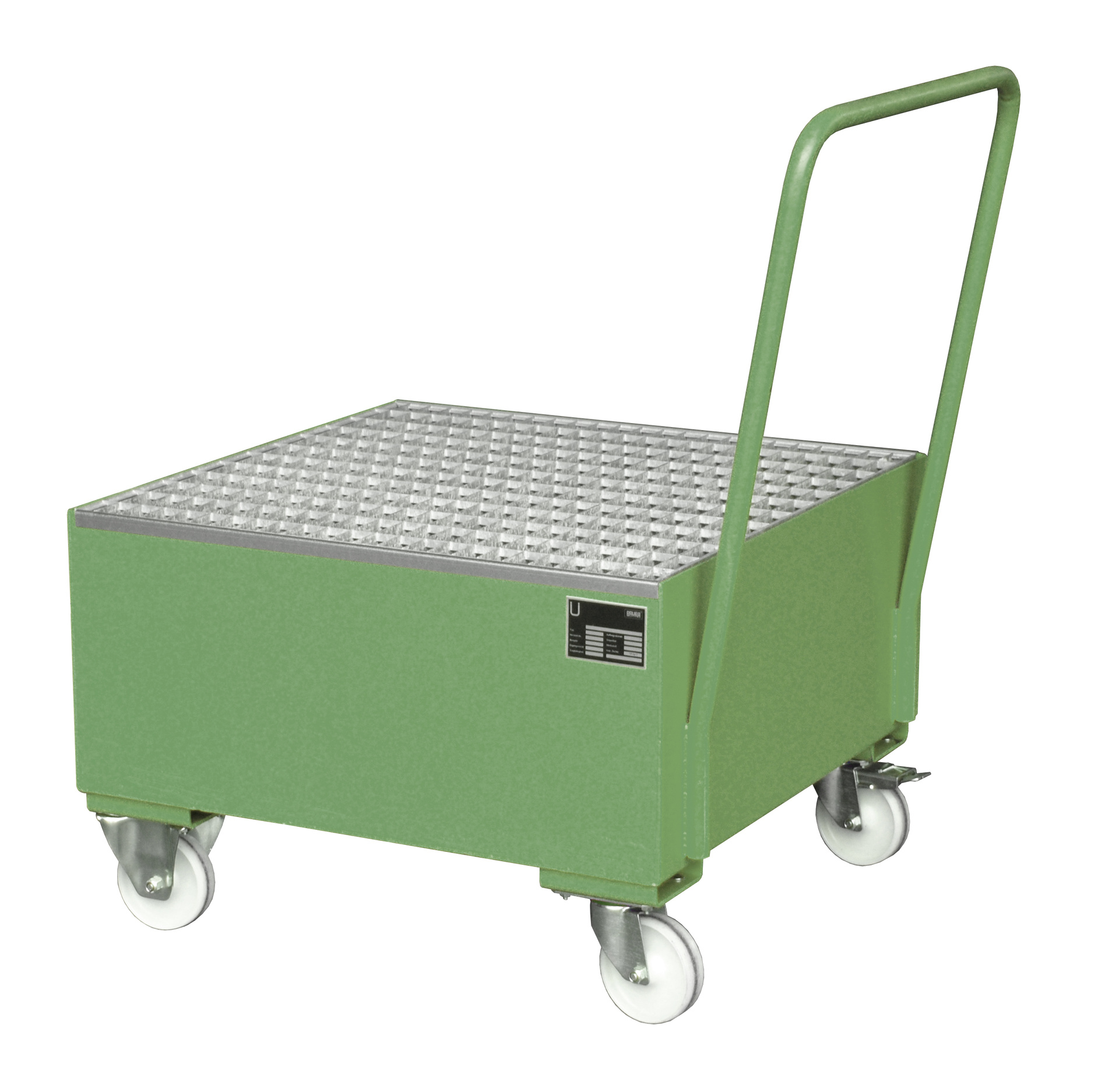 Fahrbare Auffangwanne Typ SERIE 2000 RAL 6011 Resedagrün