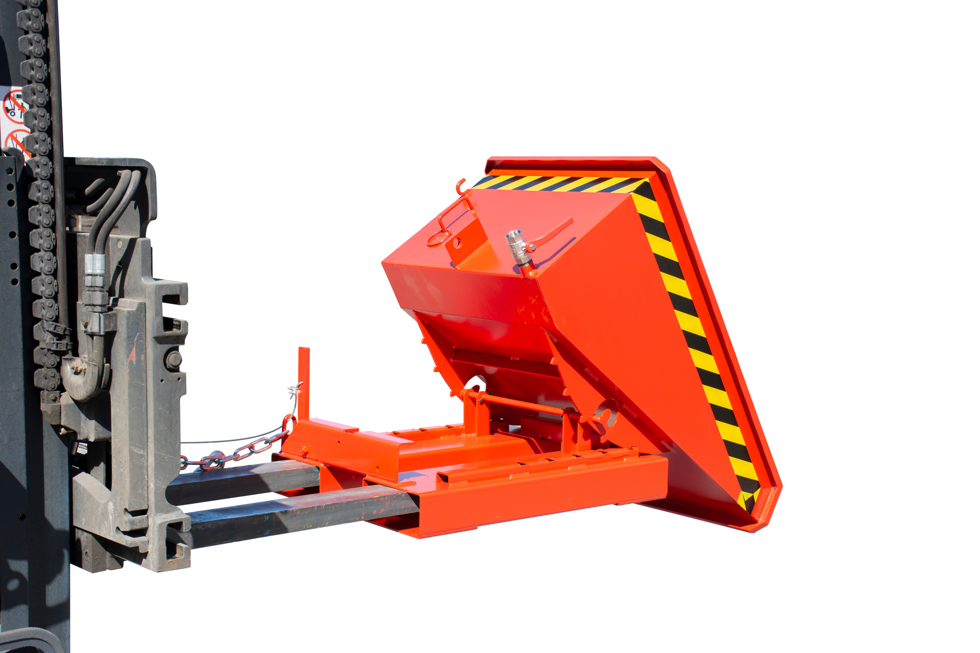 Spänebehälter Typ EXPO®-E RAL 3000 Feuerrot