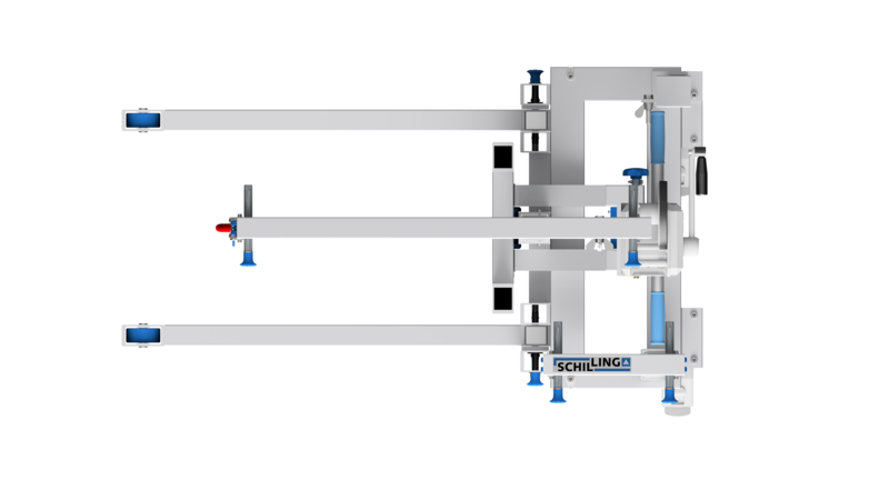 Alu-Multilift mit Auslegerarm - Seitenansicht