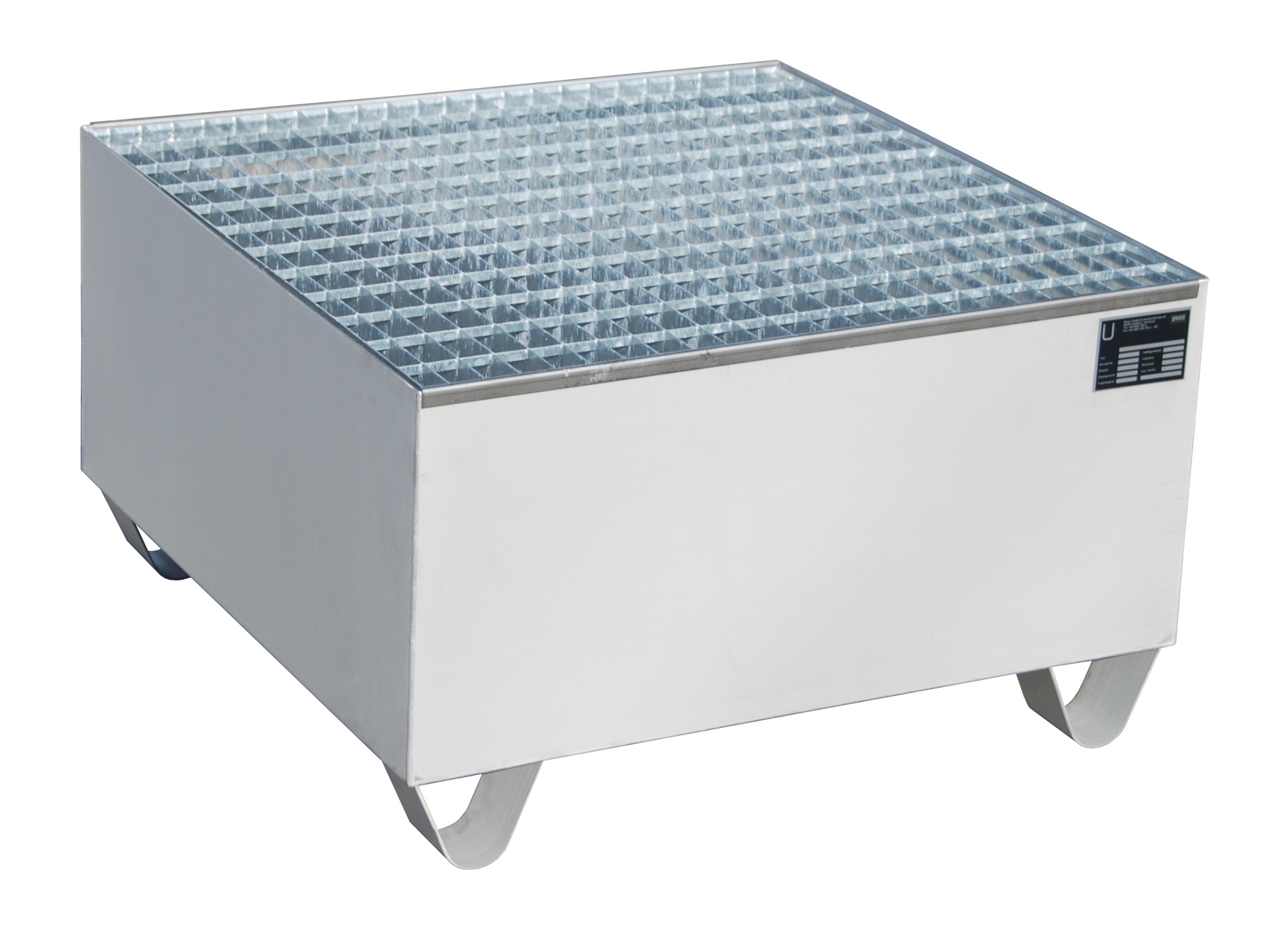 Edelstahl-Auffangwanne Typ VAW Edelstahl mit Zubehör