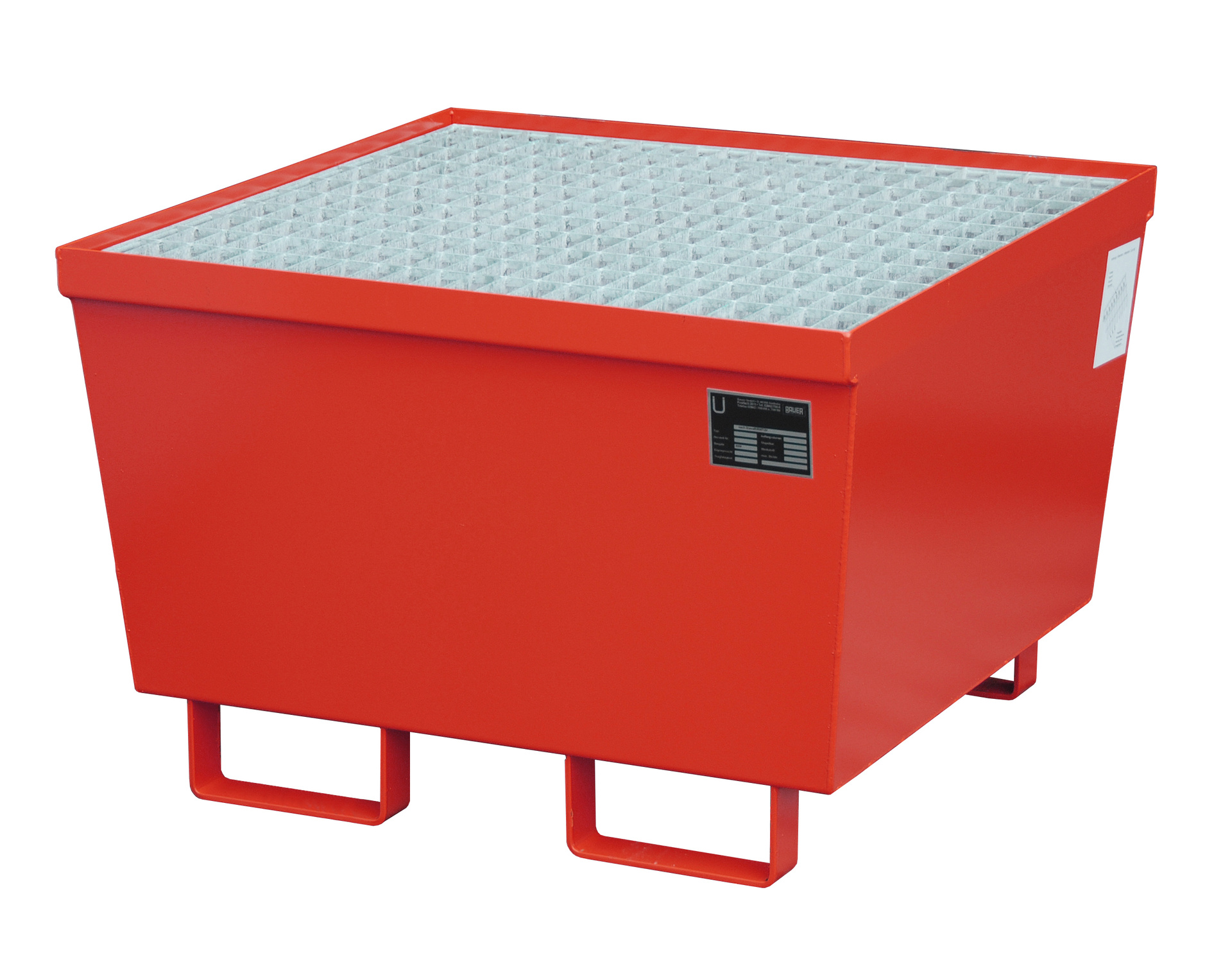 Auffangwanne Typ AM RAL 3000 Feuerrot