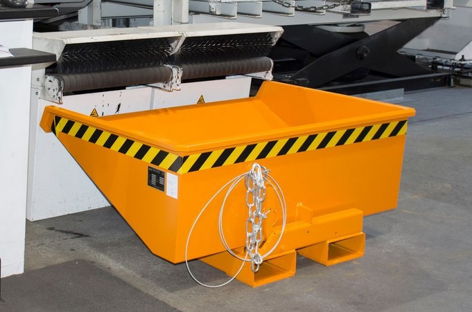 Kippbehälter Typ EXPO® mit niedriger Bauhöhe