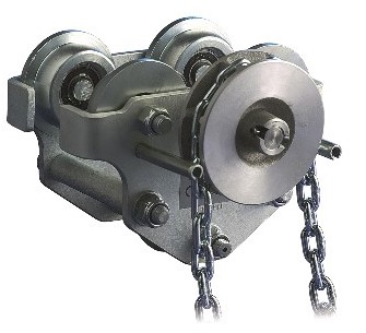 Haspelfahrwerk HFW-V, verzinkt, ab 1000kg / 1t