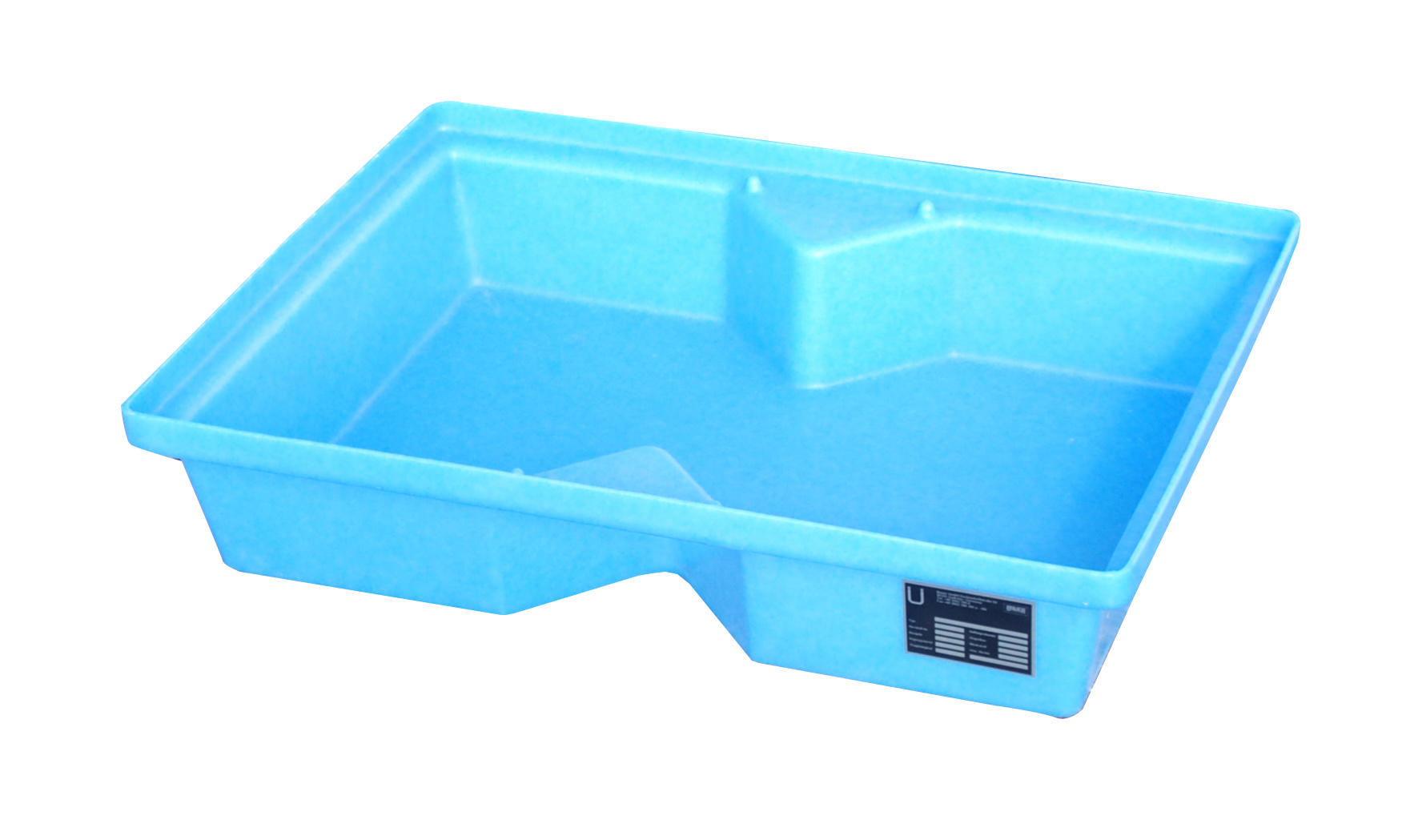 PE-Auffangwanne für Paletten Typ KWP-P PE blau