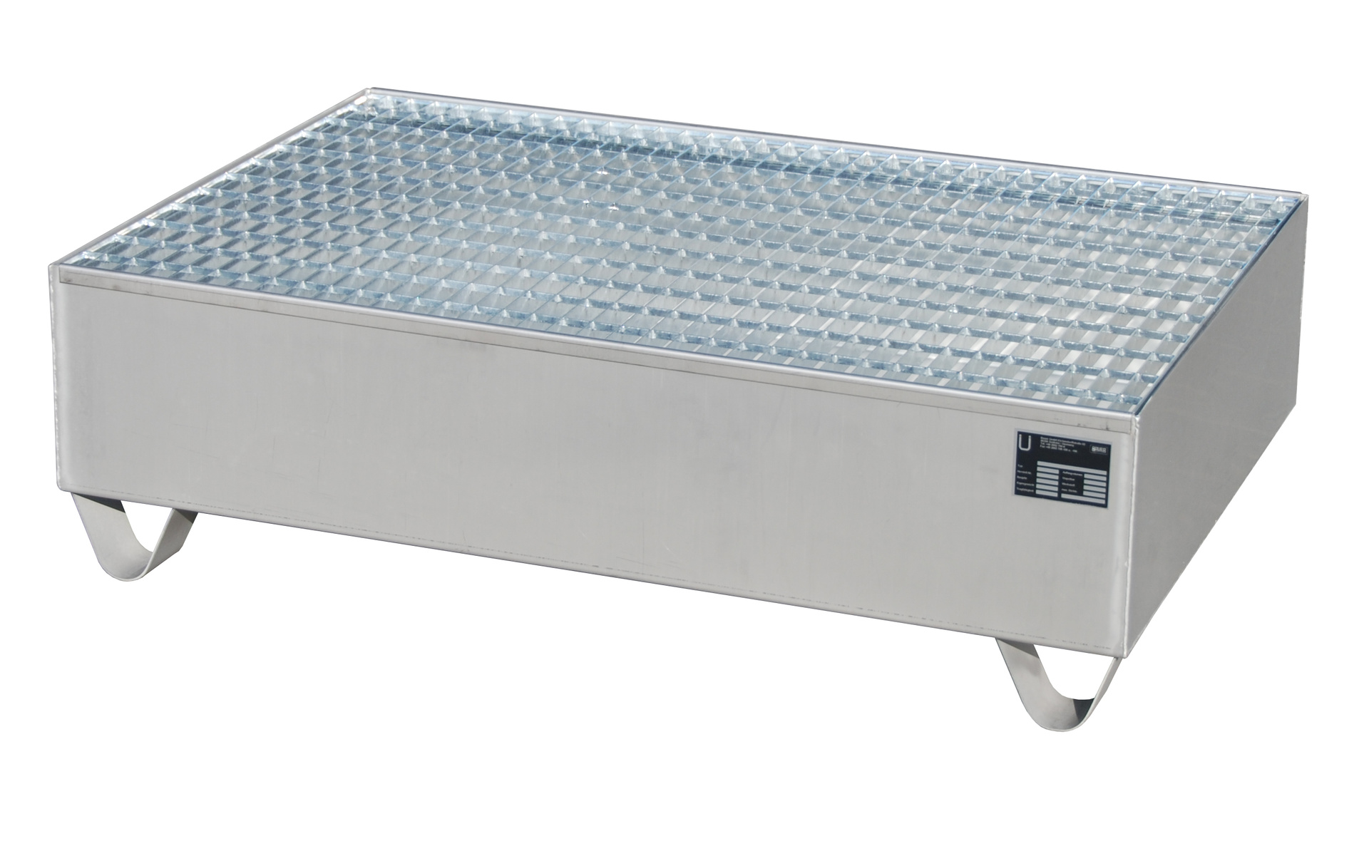 Edelstahl-Auffangwanne Typ VAW Edelstahl mit Zubehör