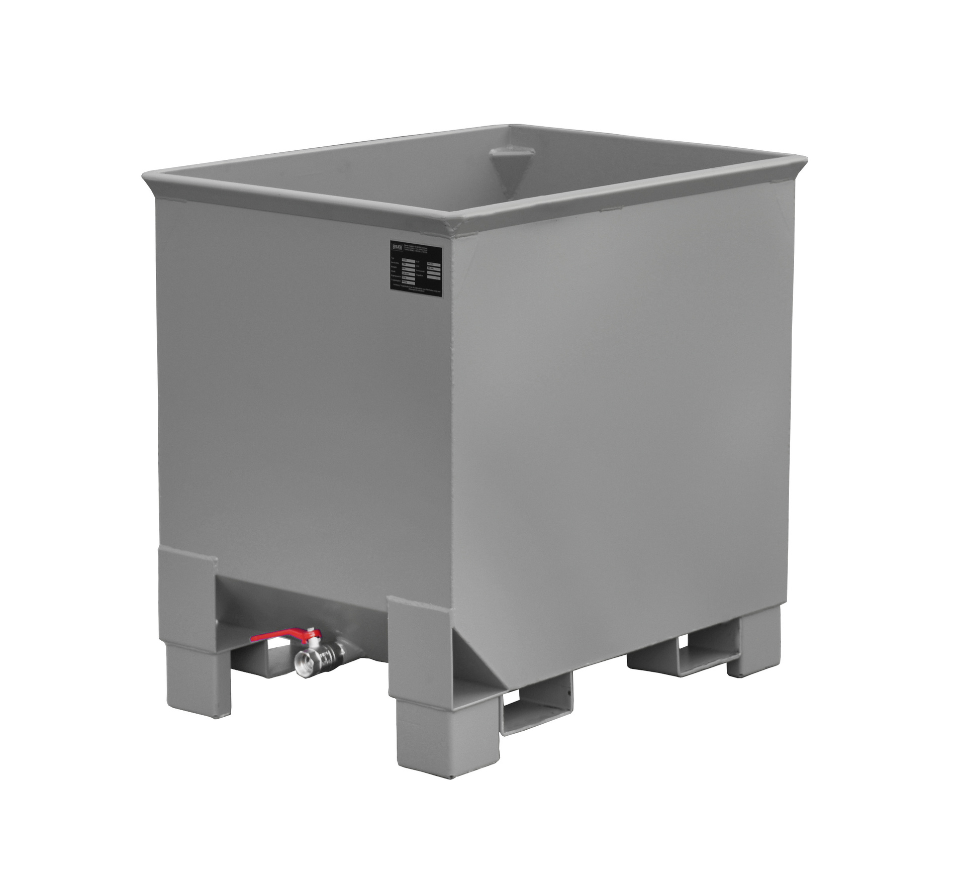 Spänekasten Typ CS RAL 7005 Mausgrau