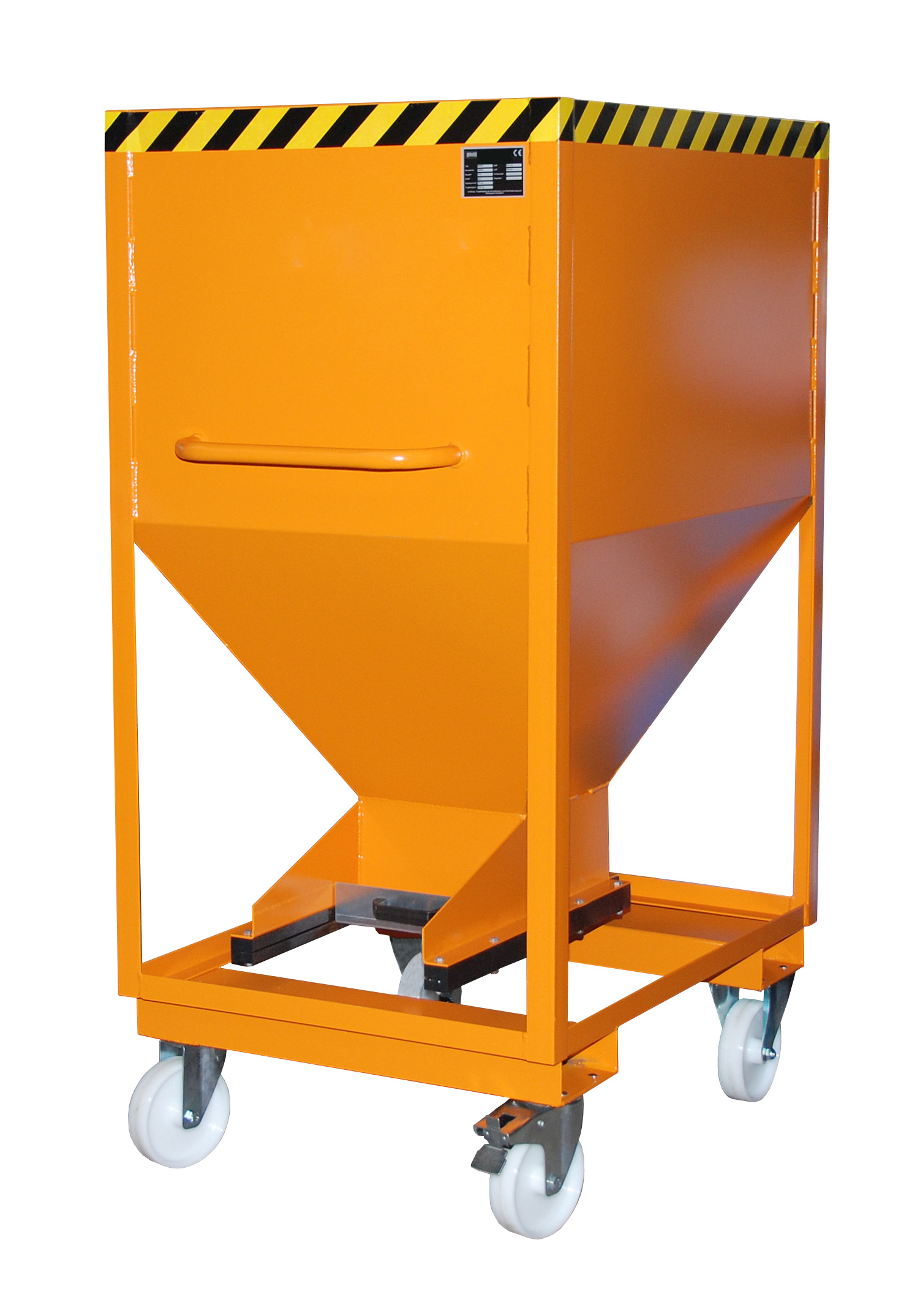 Silobehälter Typ SRE-D RAL 2000 Gelborange