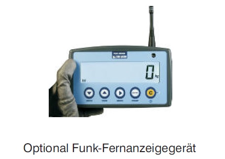 Optionale Funk-Fernanzeige für digitale Kranwaage