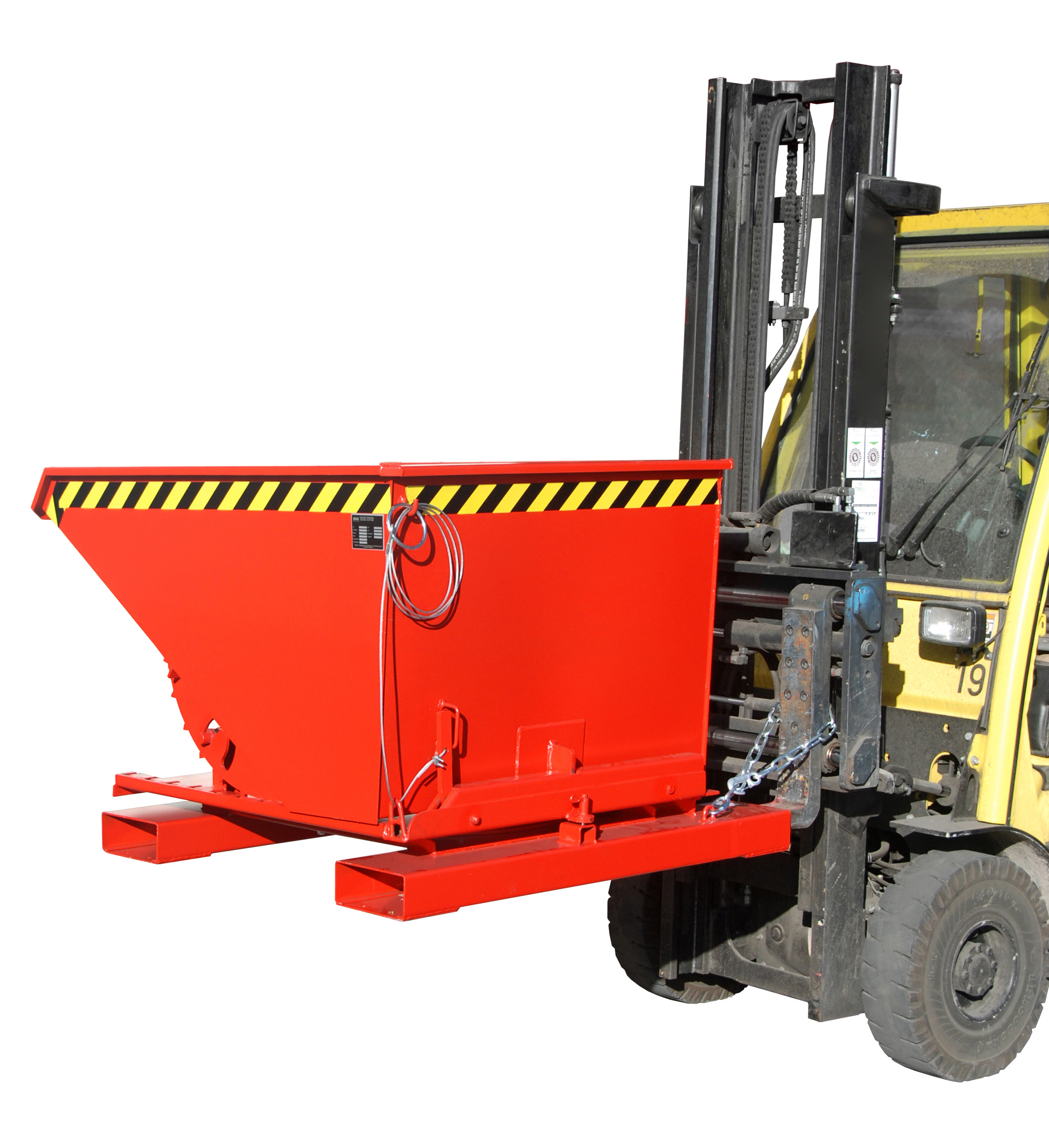 Kippbehälter Typ 3S RAL 3000 Feuerrot