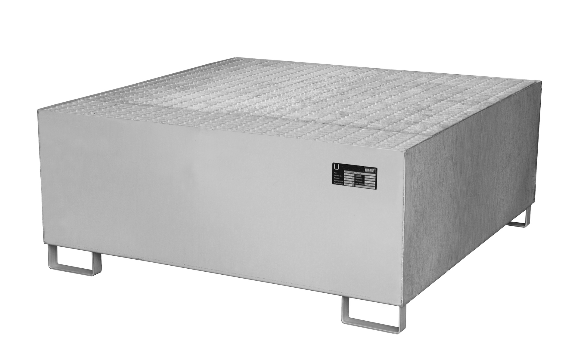 Edelstahl-Auffangwanne Typ VAW Edelstahl mit Zubehör