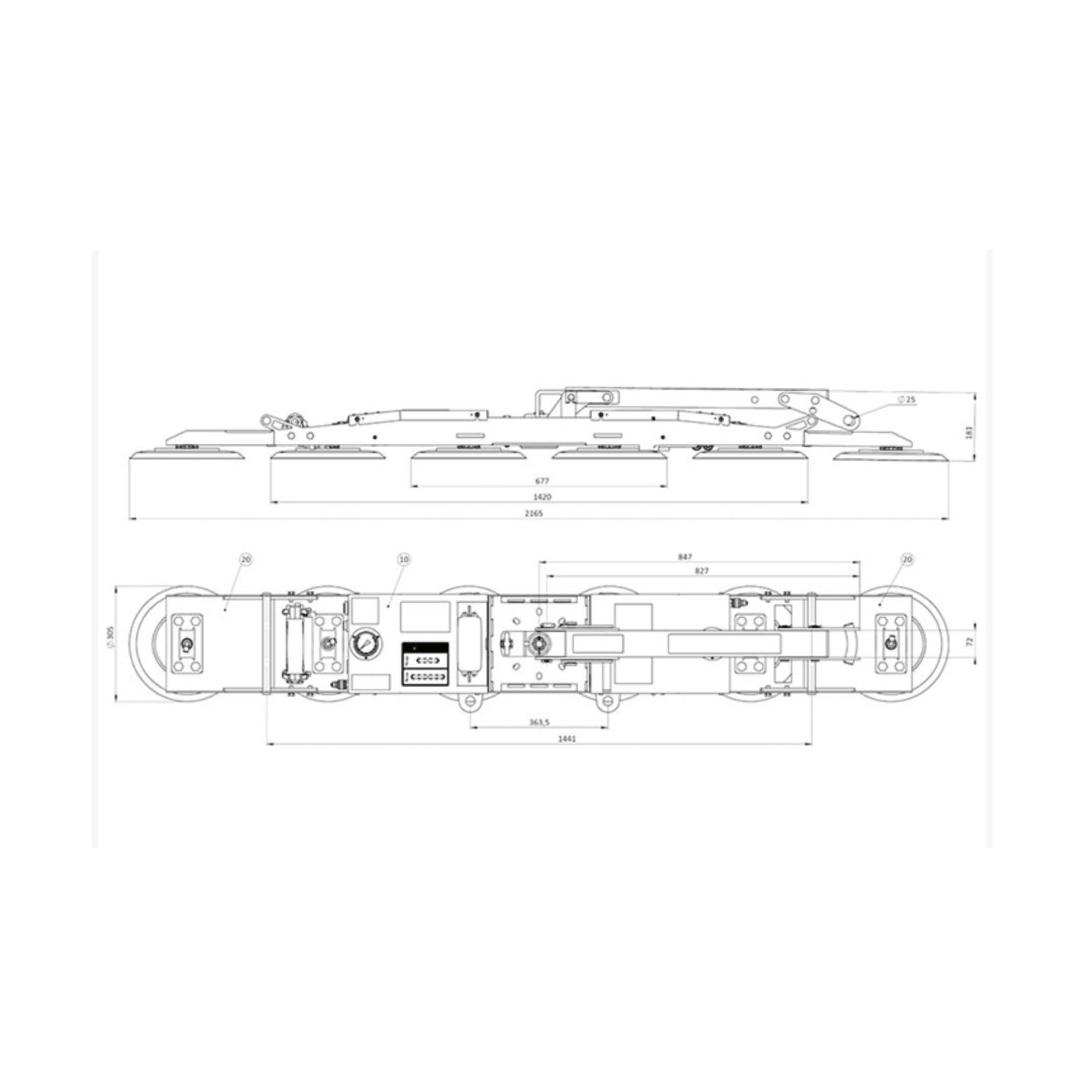 Technik Zeichnung UPG450