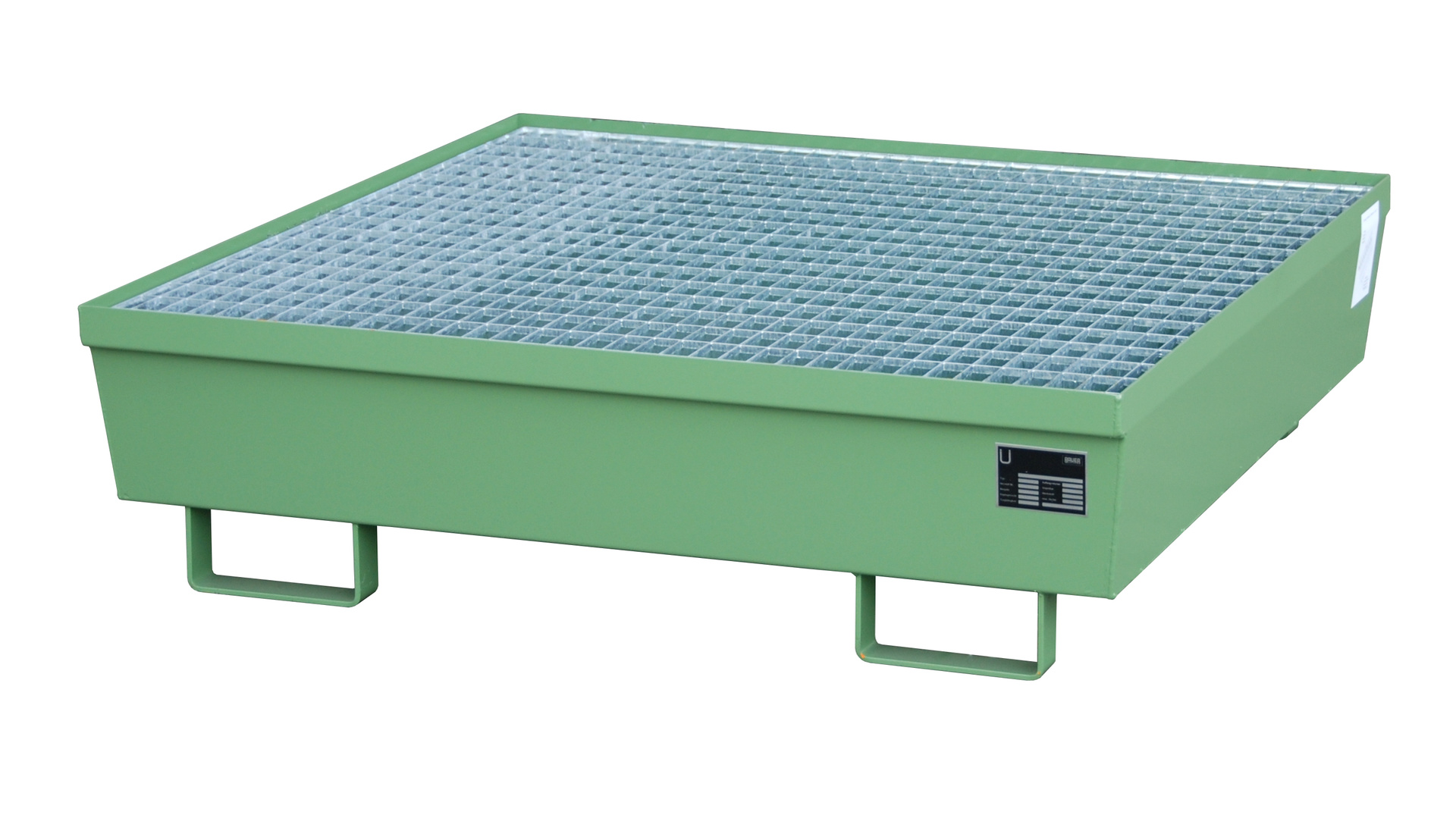 Auffangwanne Typ AM RAL 6011 Resedagrün