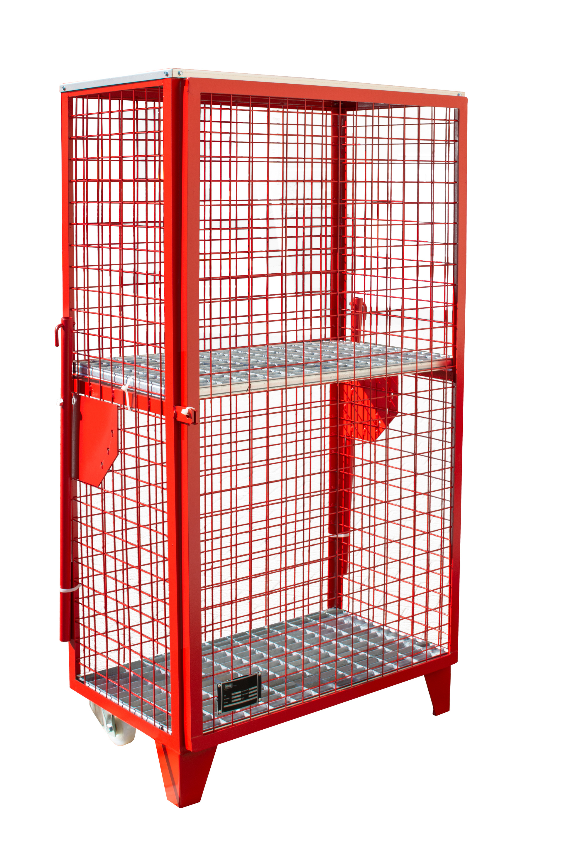 Gasflaschen-Depot Typ GFD-R RAL 3000 Feuerrot