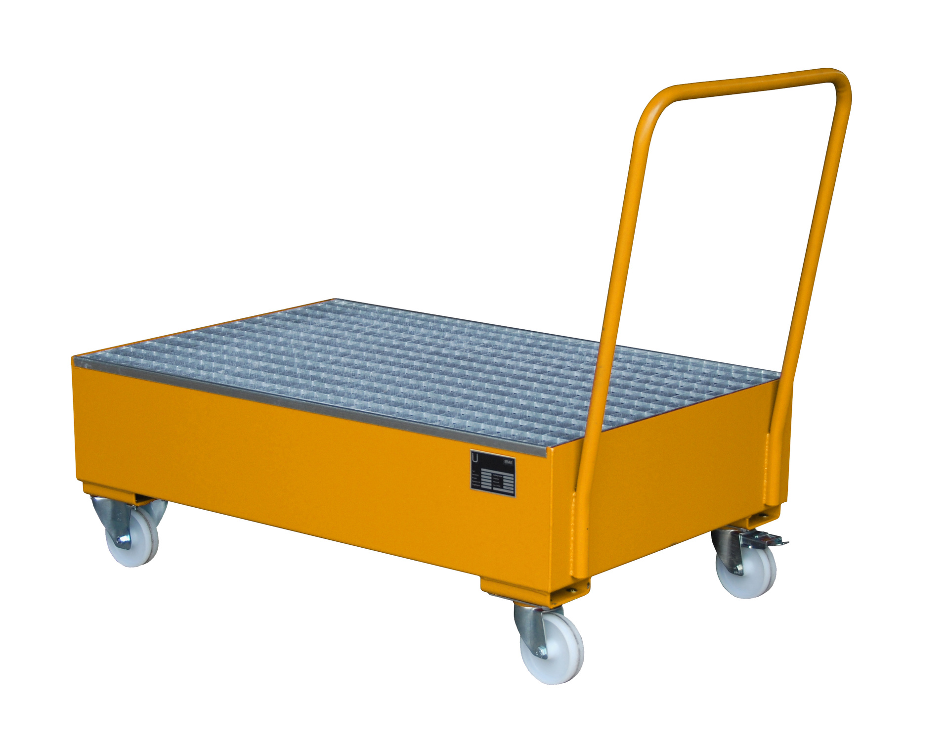 Fahrbare Auffangwanne Typ SERIE 2000 RAL 2000 Gelborange