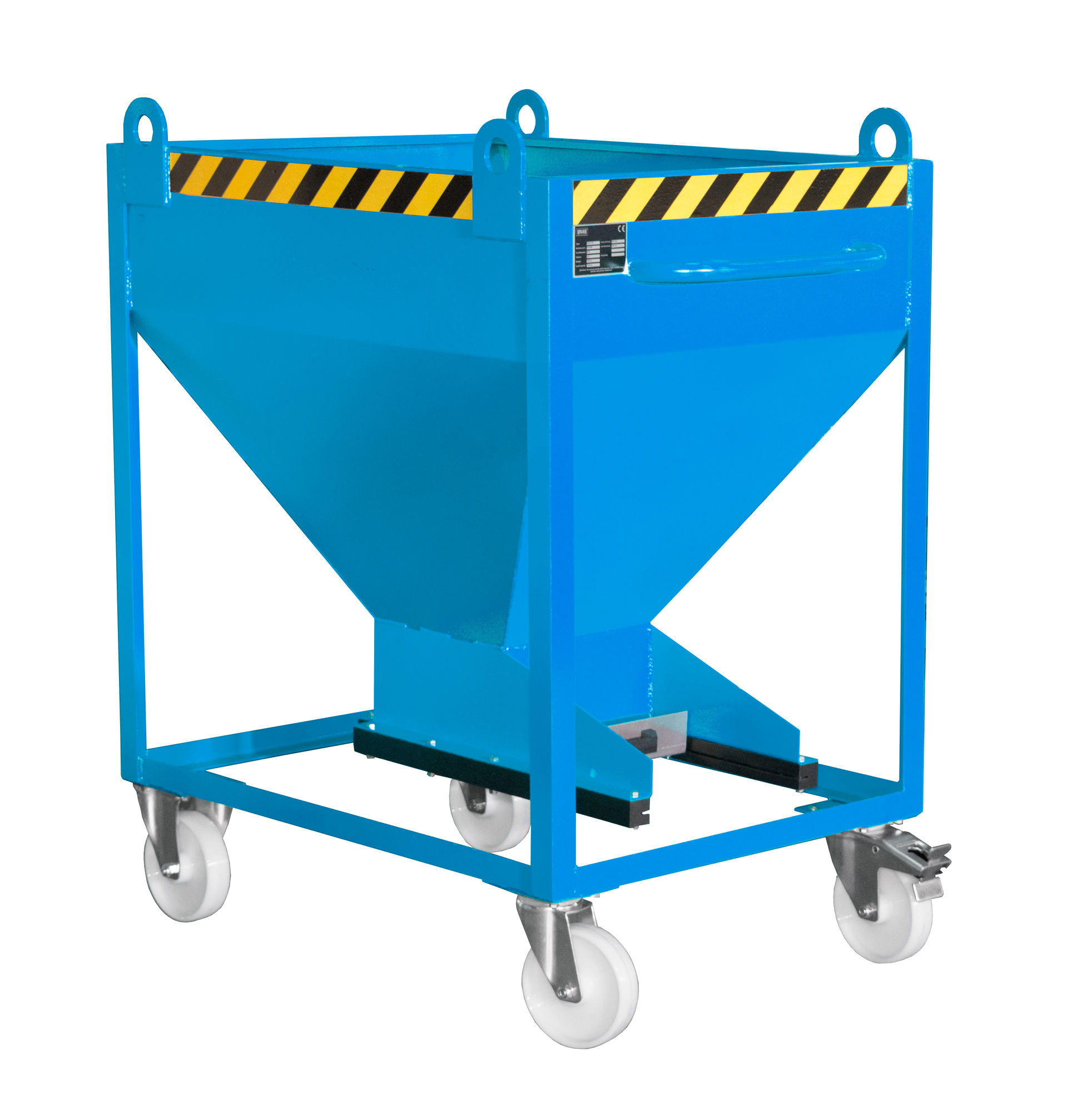 Silobehälter Typ SR-D RAL 5012 Lichtblau mit Zubehör