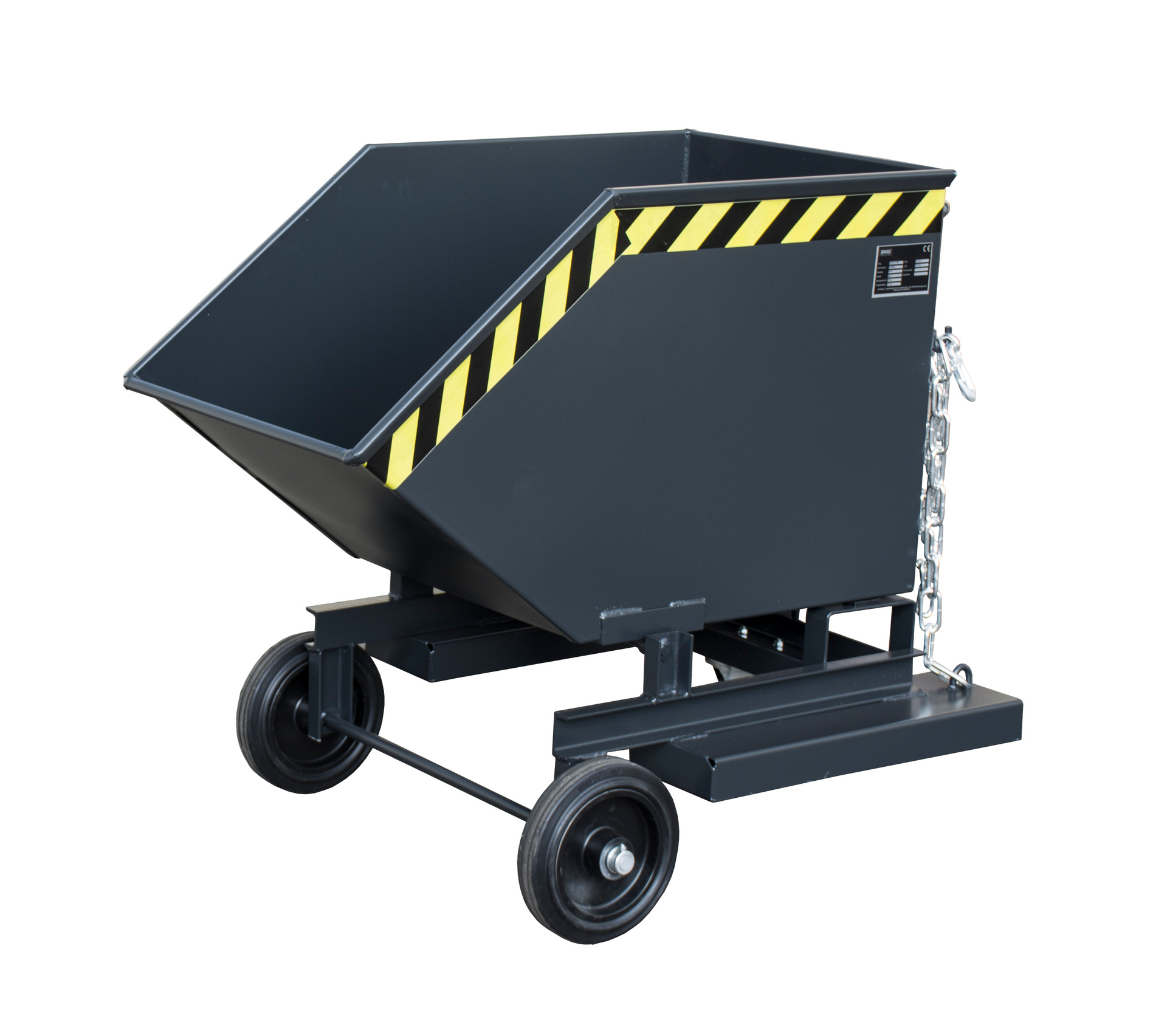 Späne-Kastenwagen Typ SKW-ET RAL 7021 Schwarzgrau