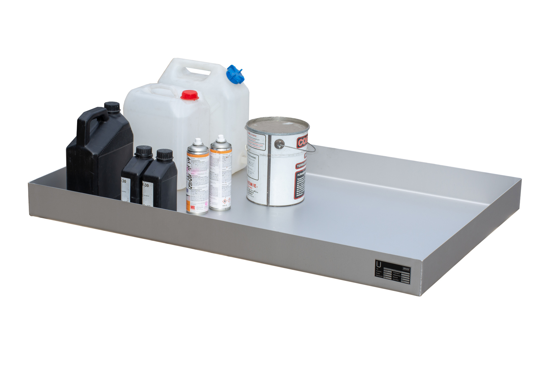 Kleingebindewanne für Paletten Typ KGW-P Edelstahl