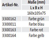 Lagersichtkästen Größe 7 (techn. Daten)